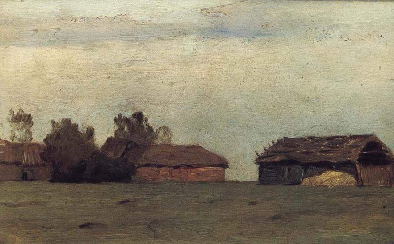 Levitan, Isaak Landscape with Gebauden Sweden oil painting art